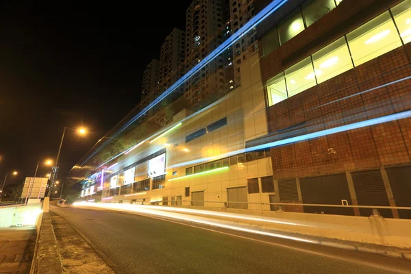 Stock image Traffic in city at night