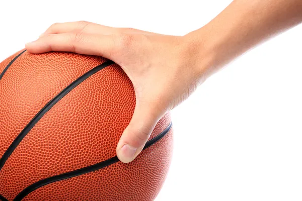 Basketbal houden door enerzijds — Stockfoto