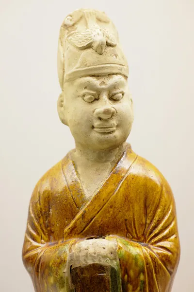 stock image Figure of an official in sancai glaze