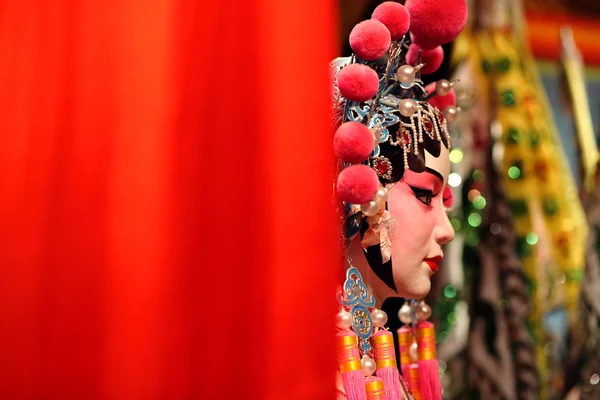Maniquí cantonés de ópera con espacio de texto — Foto de Stock