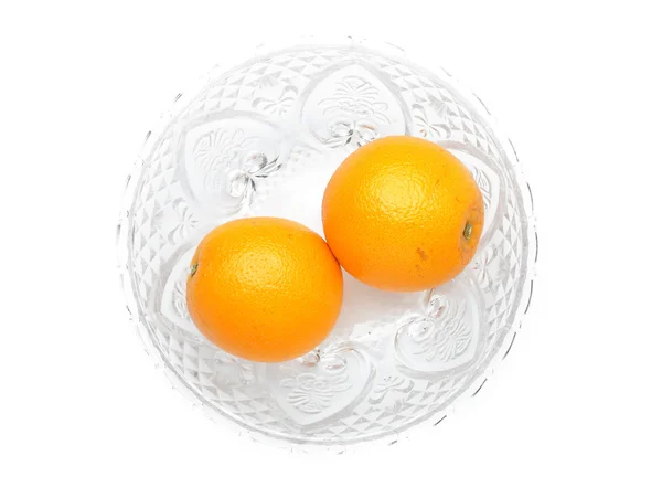 Oranges in glass blow — Stock Photo, Image