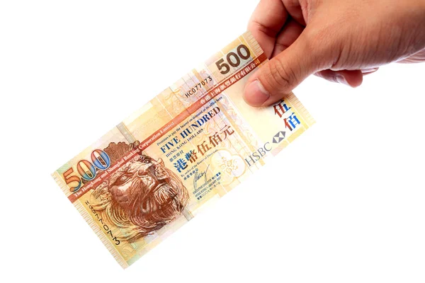 Banknote in hand — Stock Photo, Image