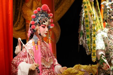 Chinese opera dummy, female clipart