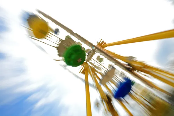 Fun theme park abstract motion blur — Stock Photo, Image