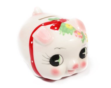 Piggy bank in chinese style clipart