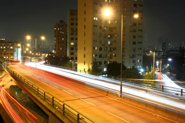 Gece tarafından Kentsel şehir — Stok fotoğraf