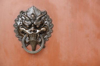 Lion door lock clipart