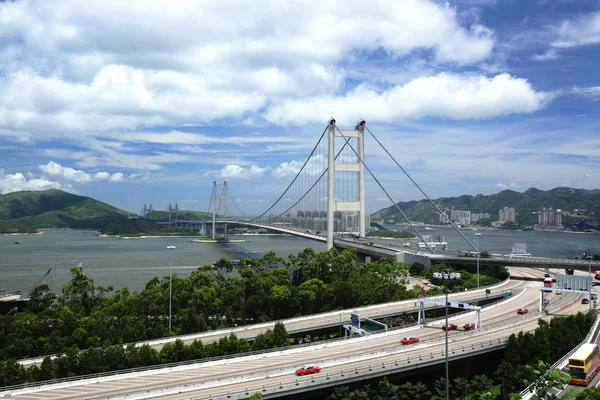 हांगकांग में Tsing मा ब्रिज — स्टॉक फ़ोटो, इमेज
