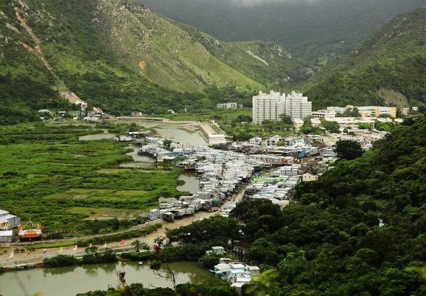 stock image Tai O fishing village view from high