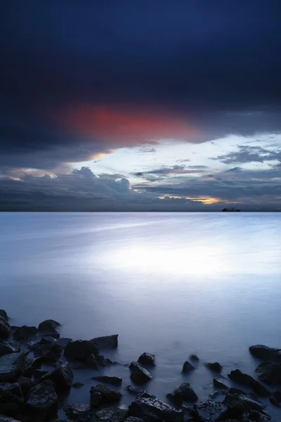 Západ slunce a moře — Stock fotografie