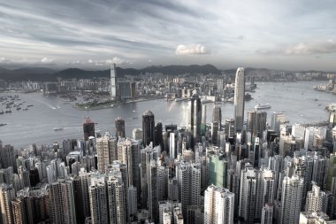 Hong kong şehir içinde düşük doygunluk