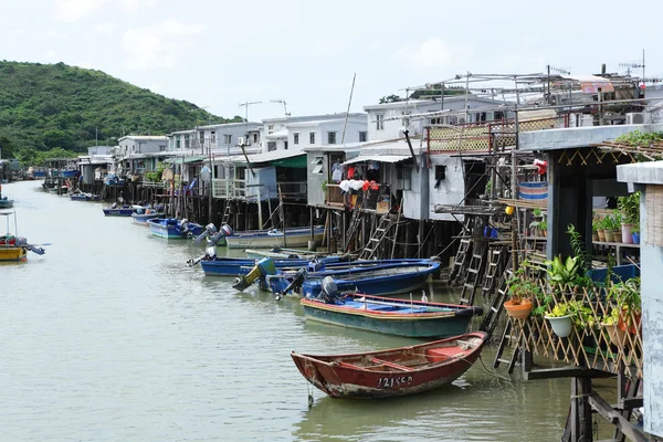 Тай O рибальське село — стокове фото