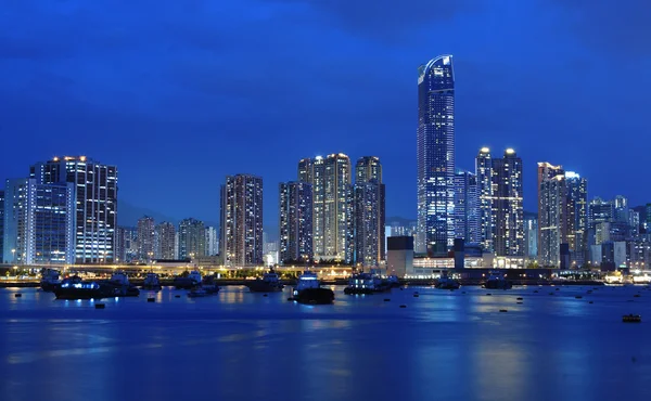 Hongkong bei Nacht — Stockfoto