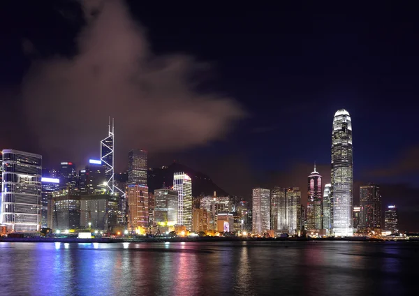 Hong Kong w nocy — Zdjęcie stockowe