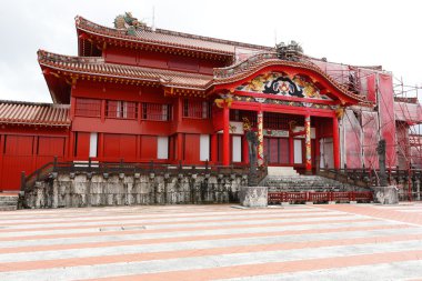 Shuri Castle in Okinawa Japan clipart