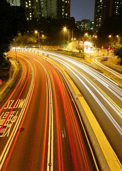 Highway at night — Stock Photo, Image