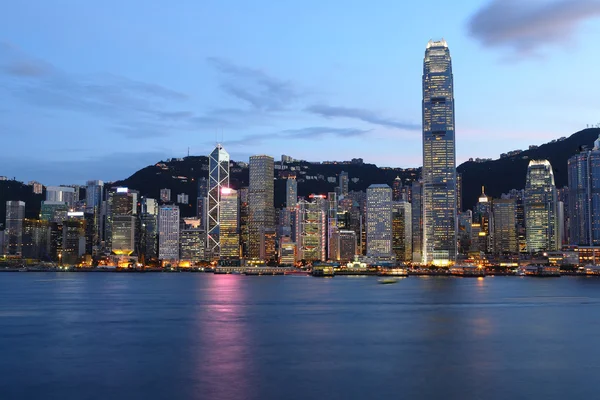 stock image Hong Kong cityscape at night