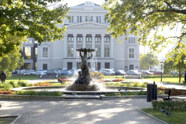 Opera theatre in Riga clipart