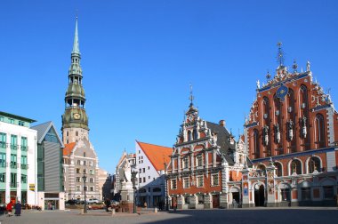 The house black-headed in Riga clipart