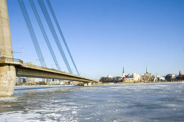 stock image The bridge in Riga