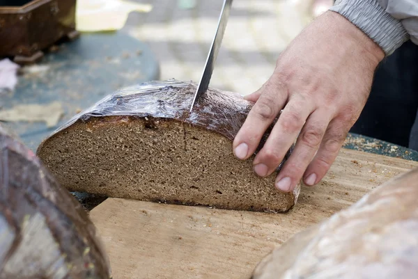 stock image Sale of rye bread