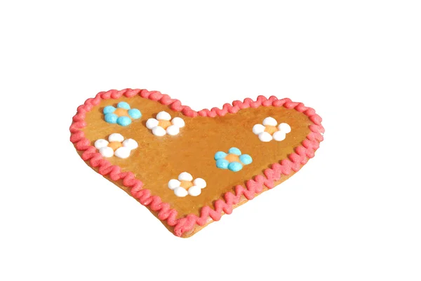 Biscuit in the form of heart — Stock Photo, Image