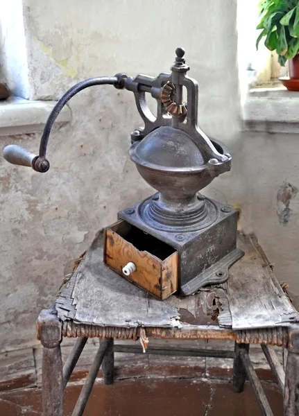 stock image Ancient manual coffee grinder