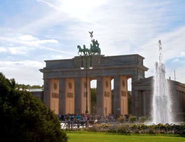 Brandenburg gate in Berlin clipart