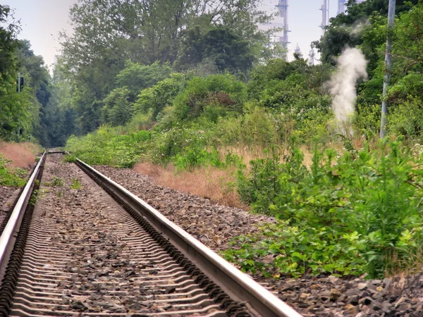 Old harbour railway section — Stock Photo, Image