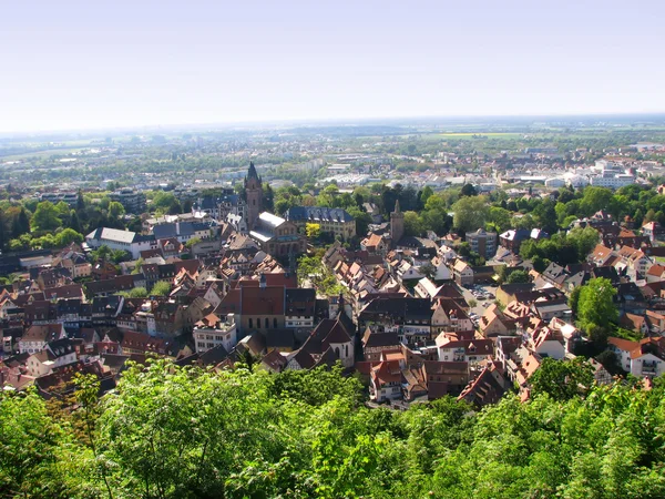 Weinheim från ovan — Stockfoto