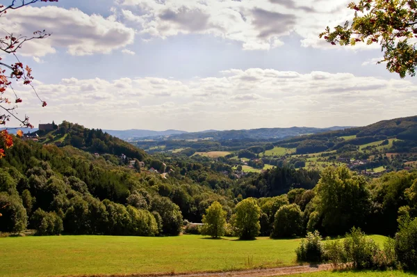 Lindenfels görünümünde odenwald — Stok fotoğraf