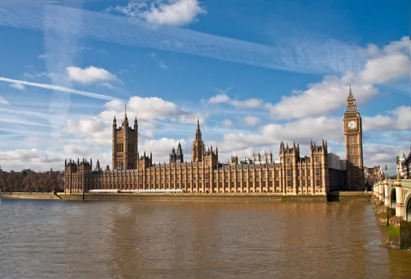 Casas do Parlamento e Big Ben — Fotografia de Stock