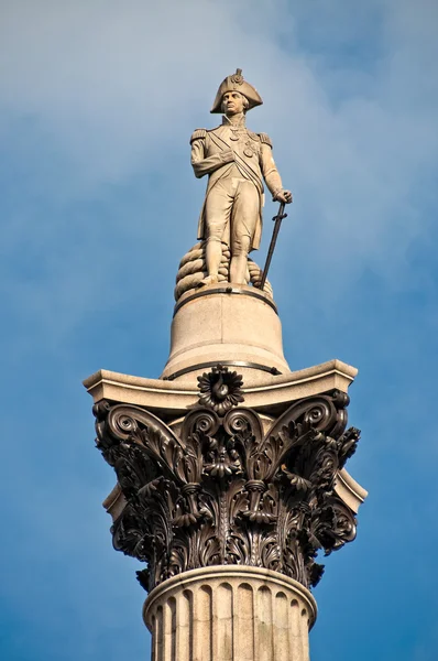 Nelson column on trafalgar square — Stock Photo, Image