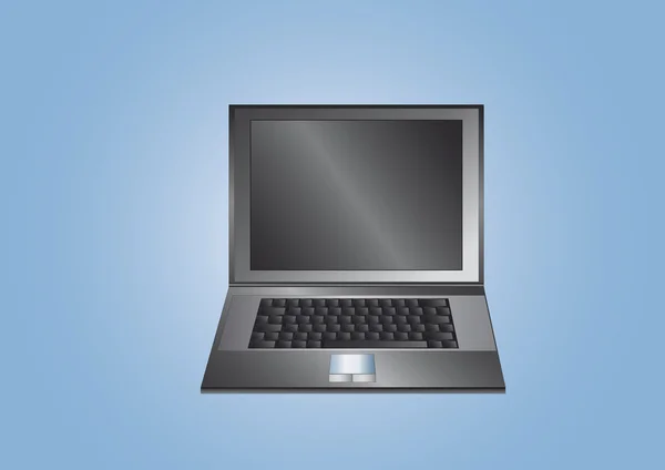Laptop nero — Foto Stock