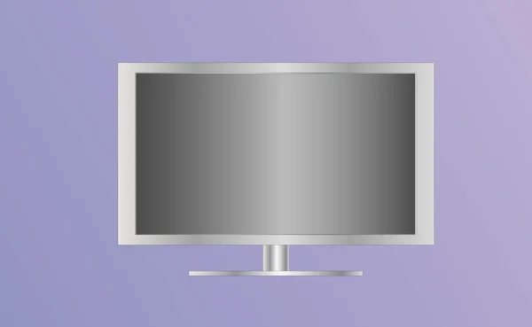 Televizyon gümüş — Stok Vektör