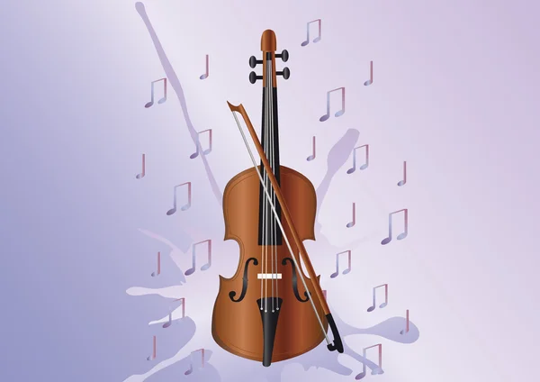 stock image Violin and notes