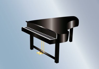 Classic piano clipart