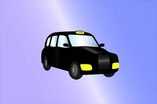 stock vector Black cab