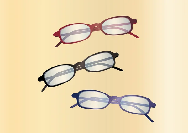 Slijtage bril en de wereld ziet er anders uit — Stockfoto