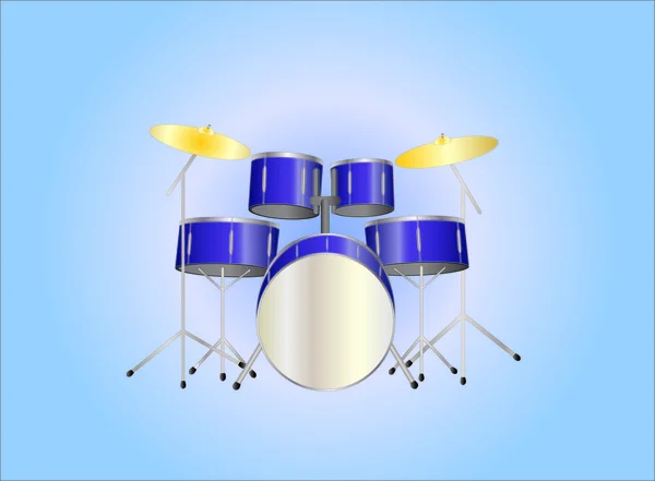 Schlagzeug lila — Stockvektor