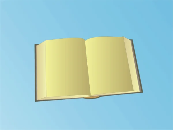 Açık kitap ( ayrı bir katmanda arka plan ) — Stok Vektör