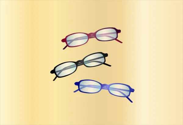 Brille (Hintergrund auf separater Ebene ) — Stockvektor