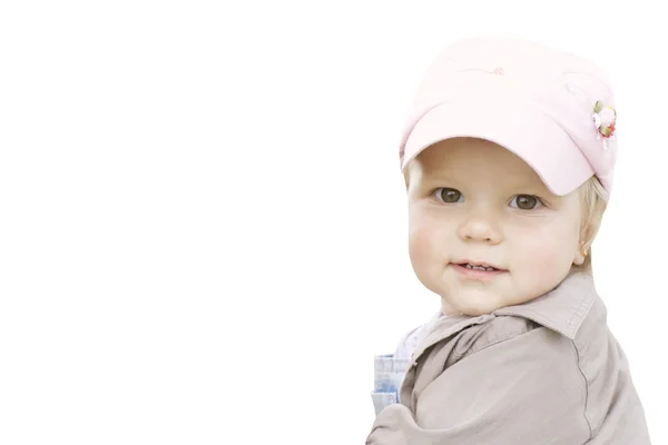 The girl in a cap — Stock Photo, Image