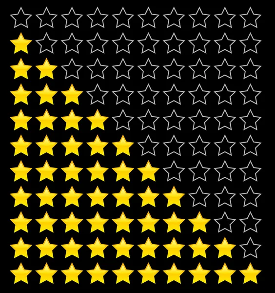 Рейтинг звезд . — стоковый вектор