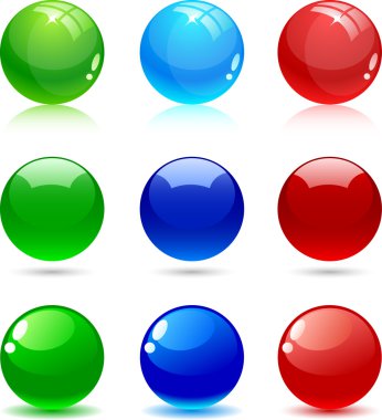 Glossy balls. clipart