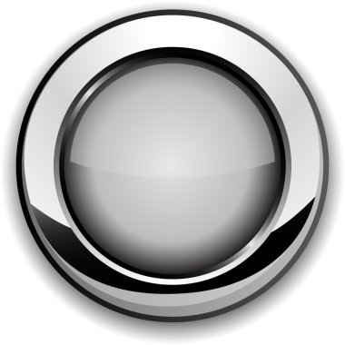 Gray button. clipart