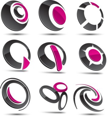 Abstract elements. clipart