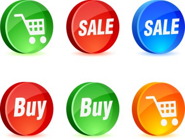 Shopping Icons. clipart