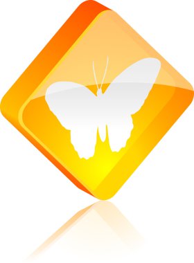 Butterfly button. clipart