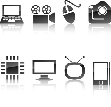 Multimedya Icon set.